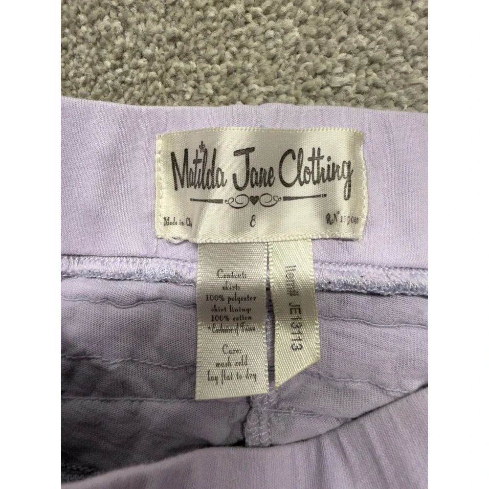 Matilda Jane‎ Clothing Girls Lavender Tulle Tutu Skirt Size 8